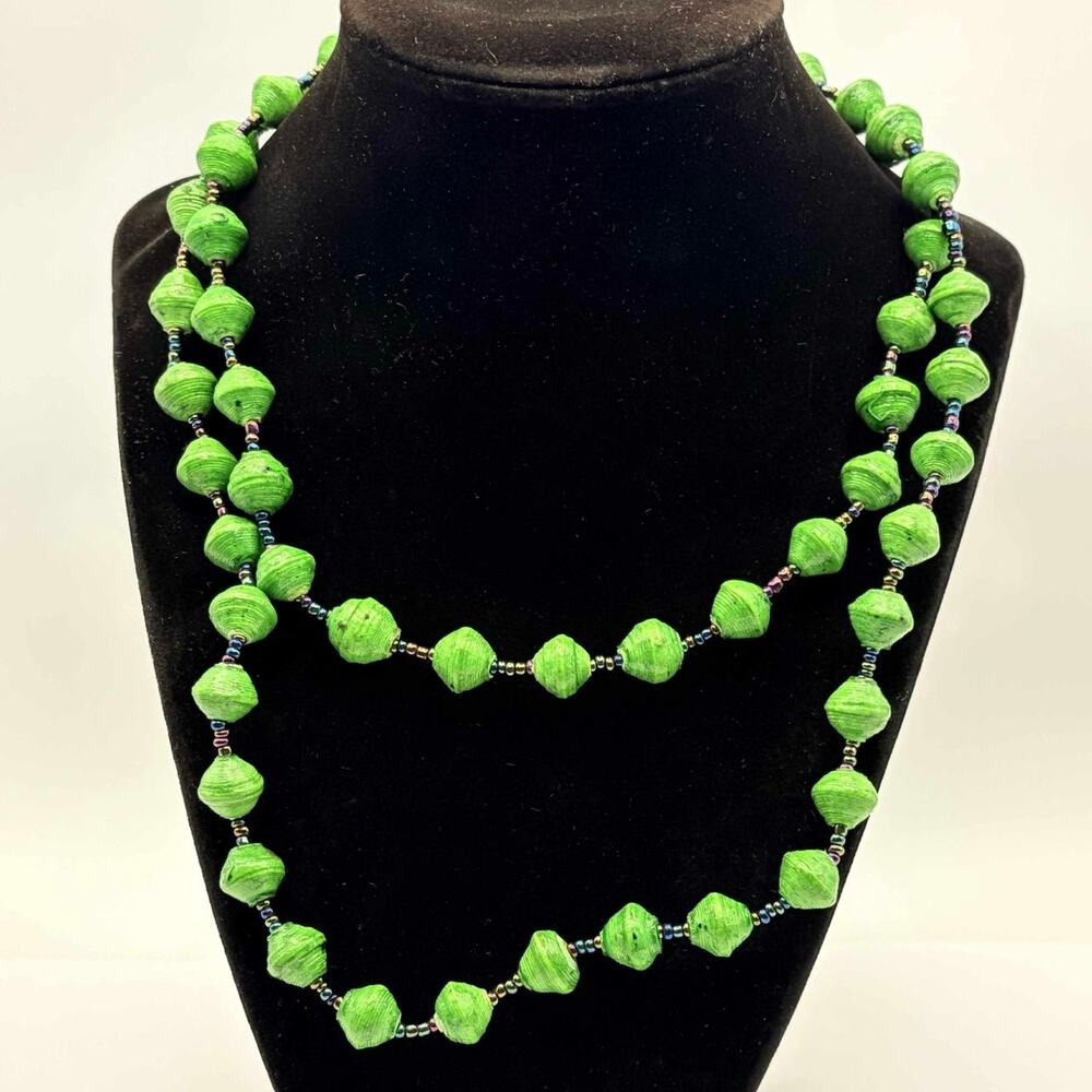 Green Beaded Necklace